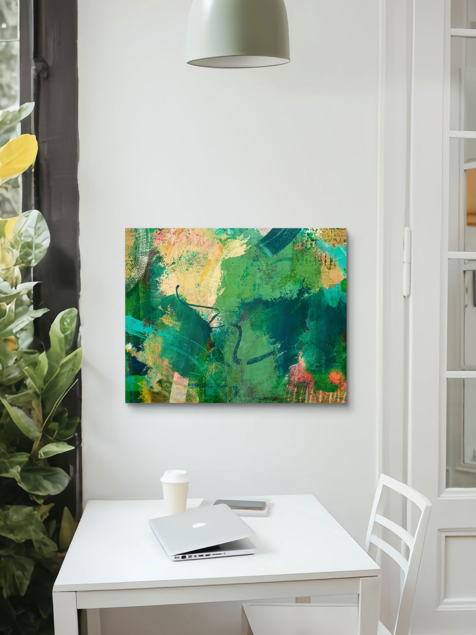 Echos of the Greener Side | Original Abstract Art by Carrie Steinbeck, Rebel Wild art collection