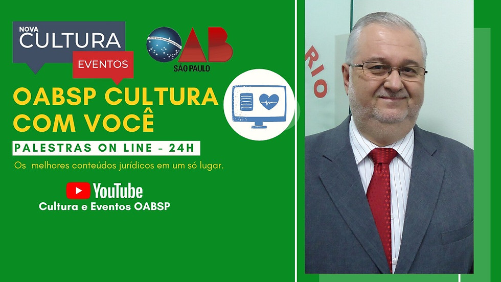 02.06.2020 às 19h | Palestra Online - Dr. Claudio Tadeu Muniz