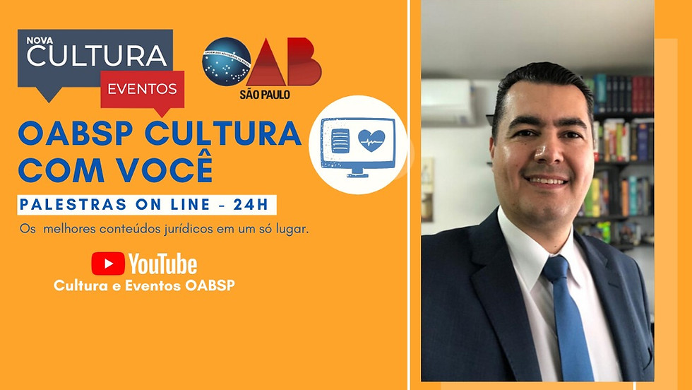 04.06.2020 às 19h | Palestra Online - Dr. Ademir Rafael dos Santos