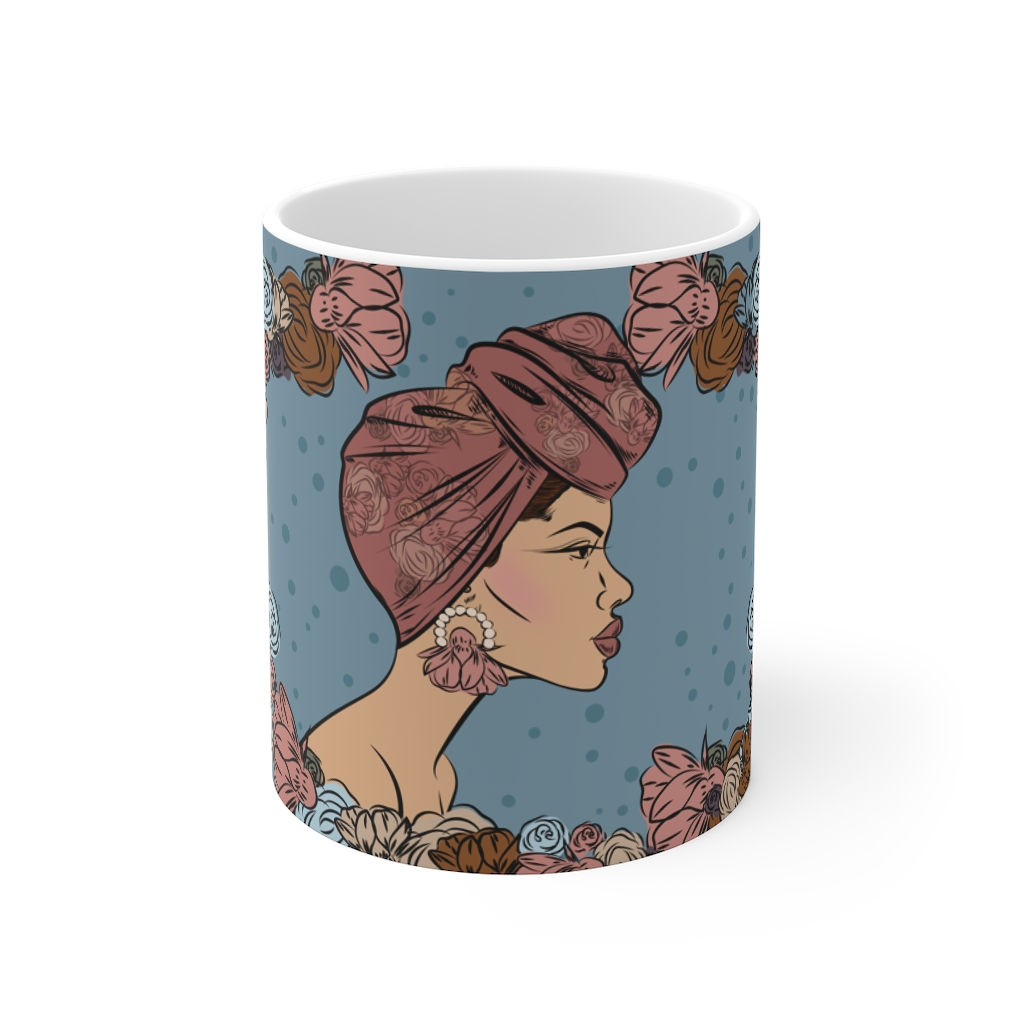 Woman with bun headwrap