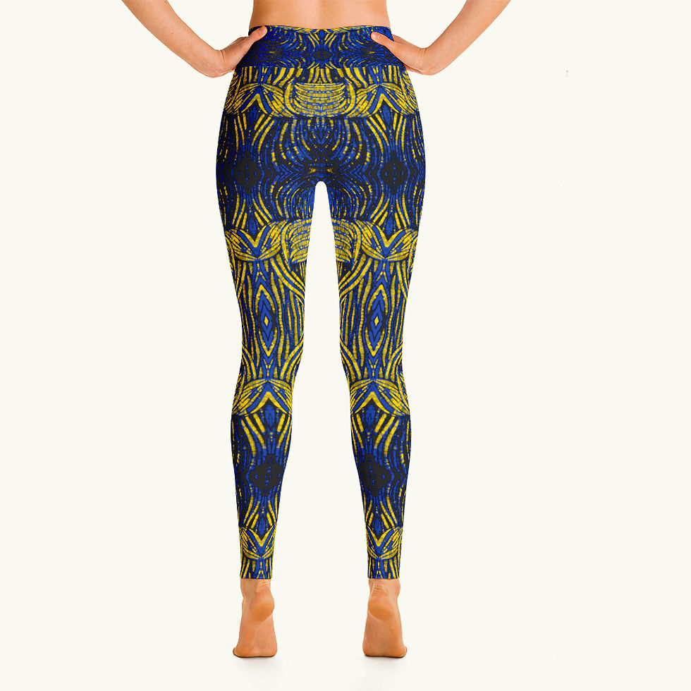 Thumbnail: Tribe Blue Yellow Black Legging