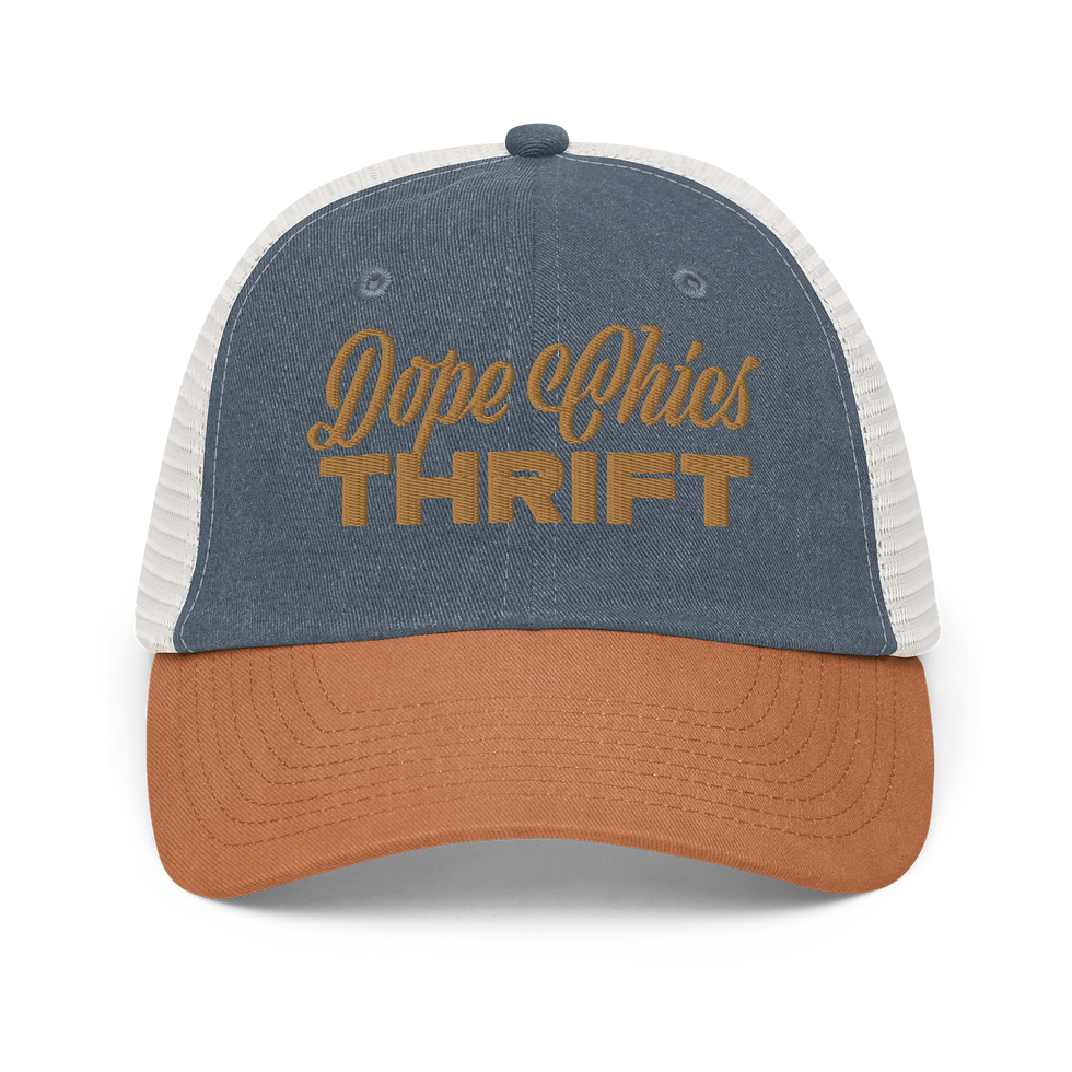 Thumbnail: Dope Chics Thrift Pigment-dyed cap. Multiple color options.