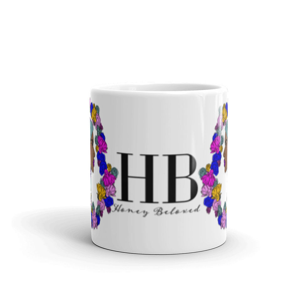 Thumbnail: Hijab Woman Brown glossy mug
