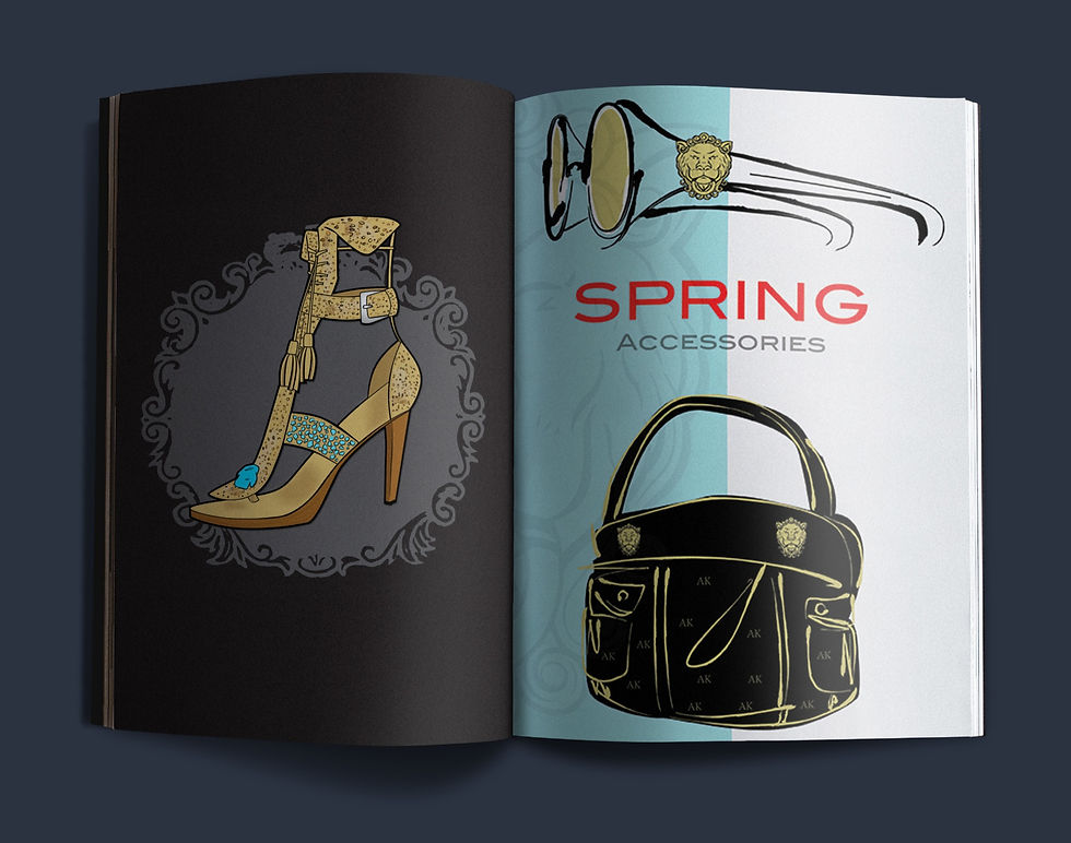 Fashion Magazine Editorial Illustration and Design
