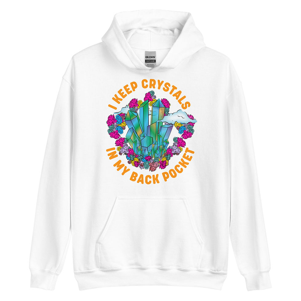 Thumbnail: Crystals Back Pocket Unisex Hoodie