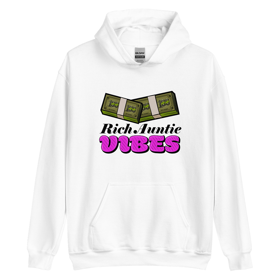 Thumbnail: Rich Auntie Vibes Unisex Hoodie
