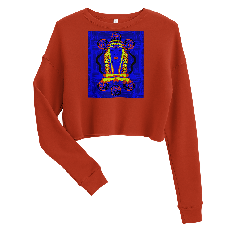 Third Eye Goddess Crop Sweatshirt