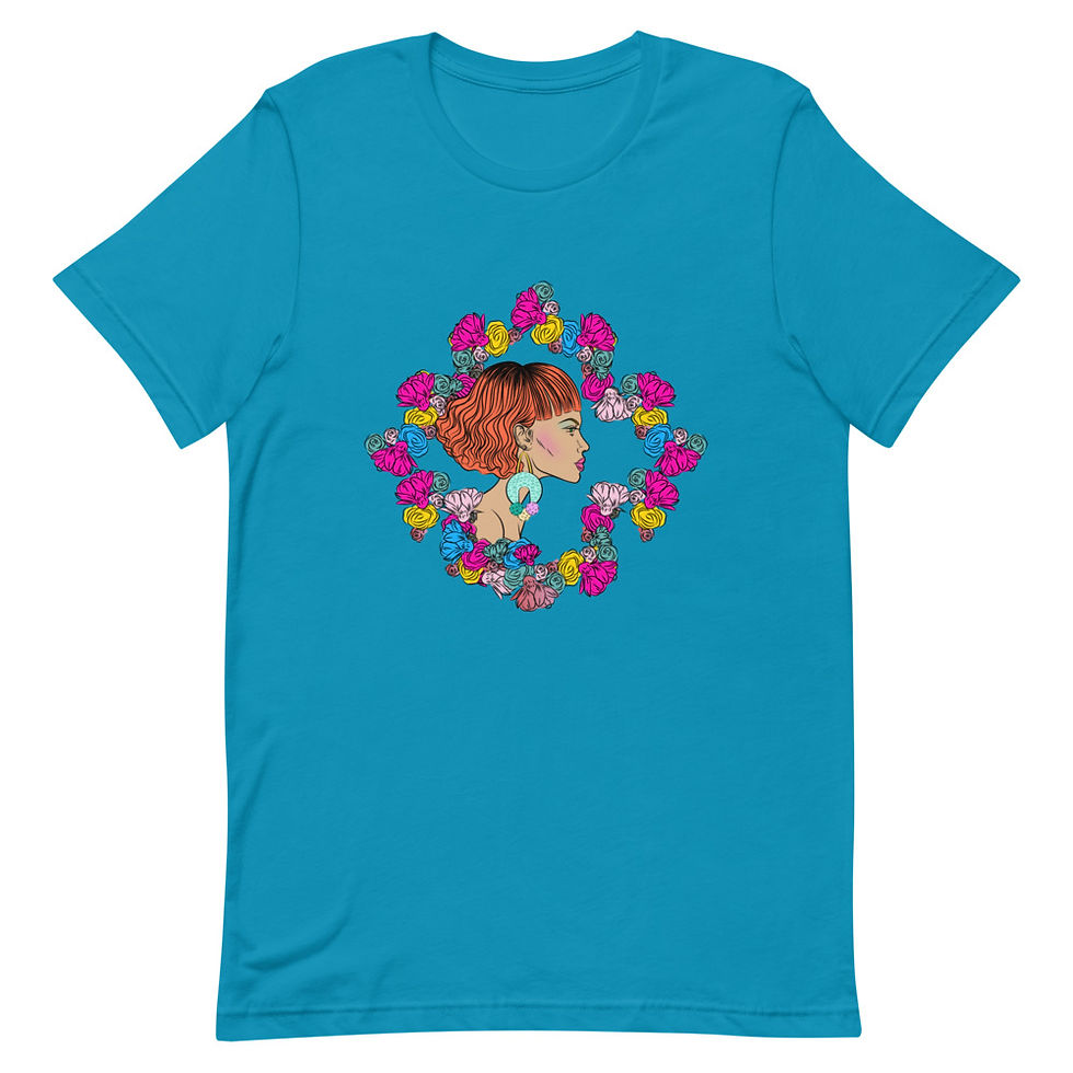 Thumbnail: Wavy Cropped Bob Woman White Short-sleeve unisex t-shirt