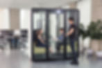 Torus pod in an office setting