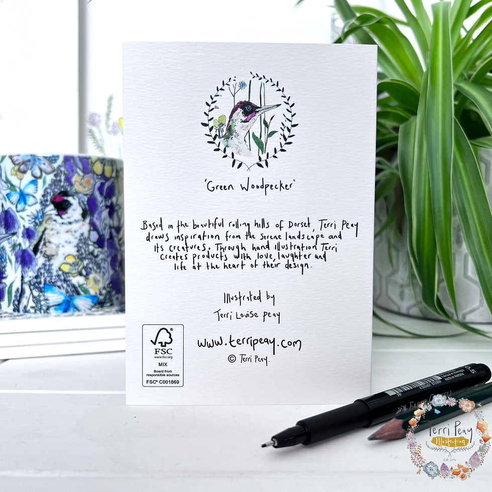 Thumbnail: 'Green Woodpecker’ Card