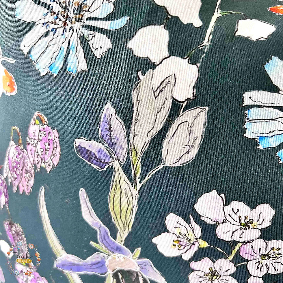 Thumbnail: 'Spring Hare' Navy Blue Cushion