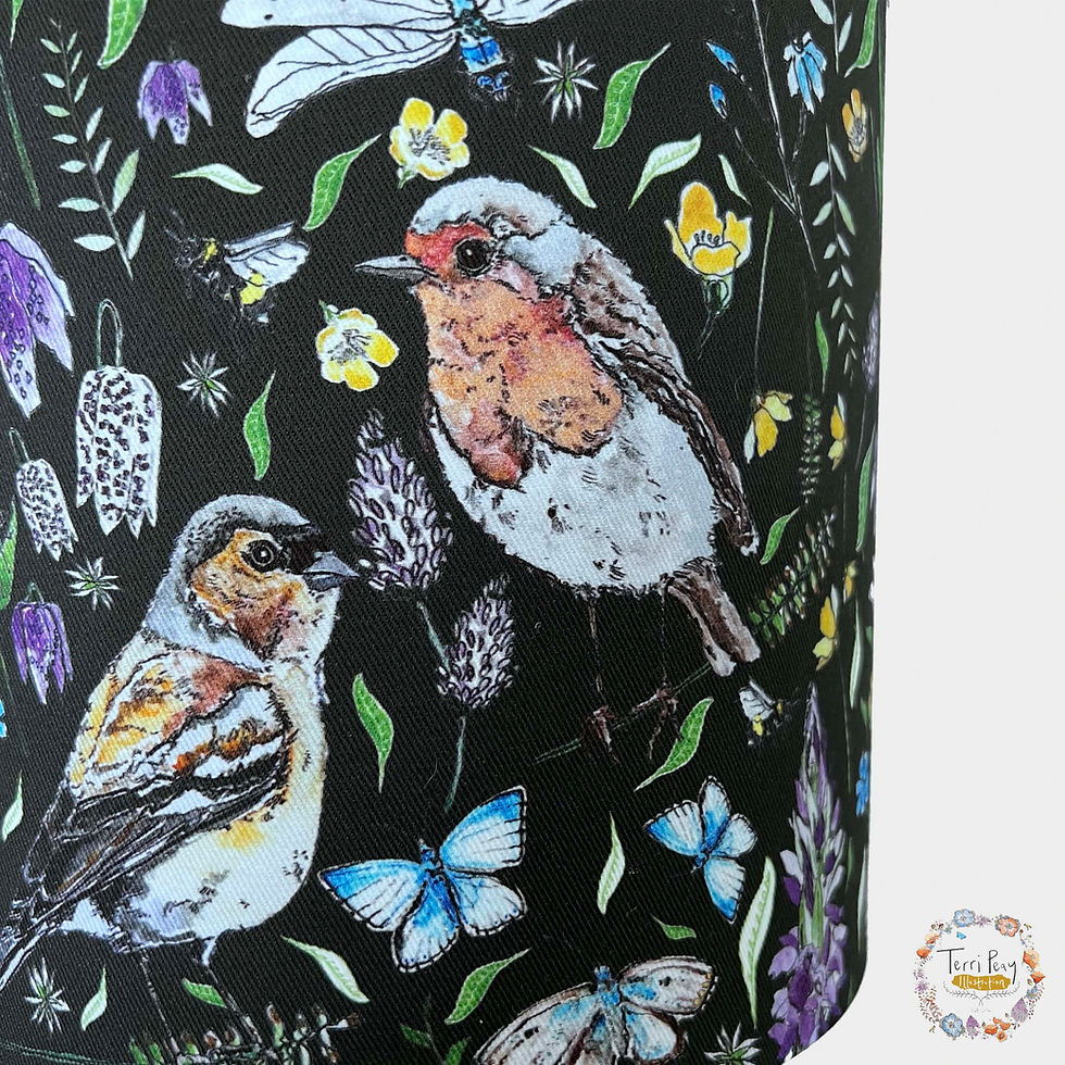 Thumbnail: 'Tales from the Meadow’ Jade Green Lampshade