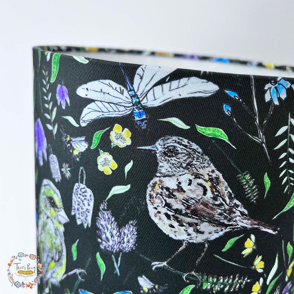 Thumbnail: 'Tales from the Meadow’ Jade Green Lampshade