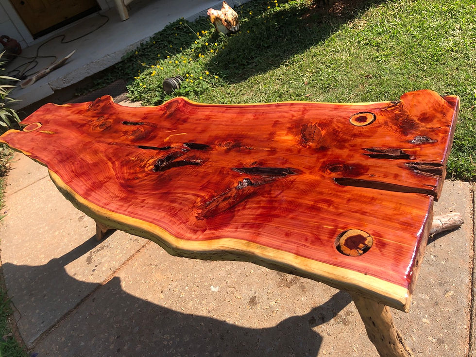 Thumbnail: Unique Cedar Coffee Table