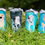 Thumbnail: Custom Tumbler with swirled paint design