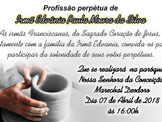 Profissão Perpétua de Ir. Edvânia