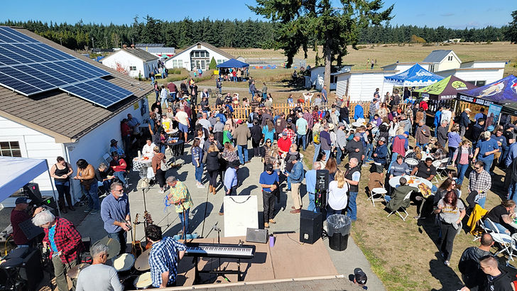 A large gathering of people for the 2023 Cider Fest