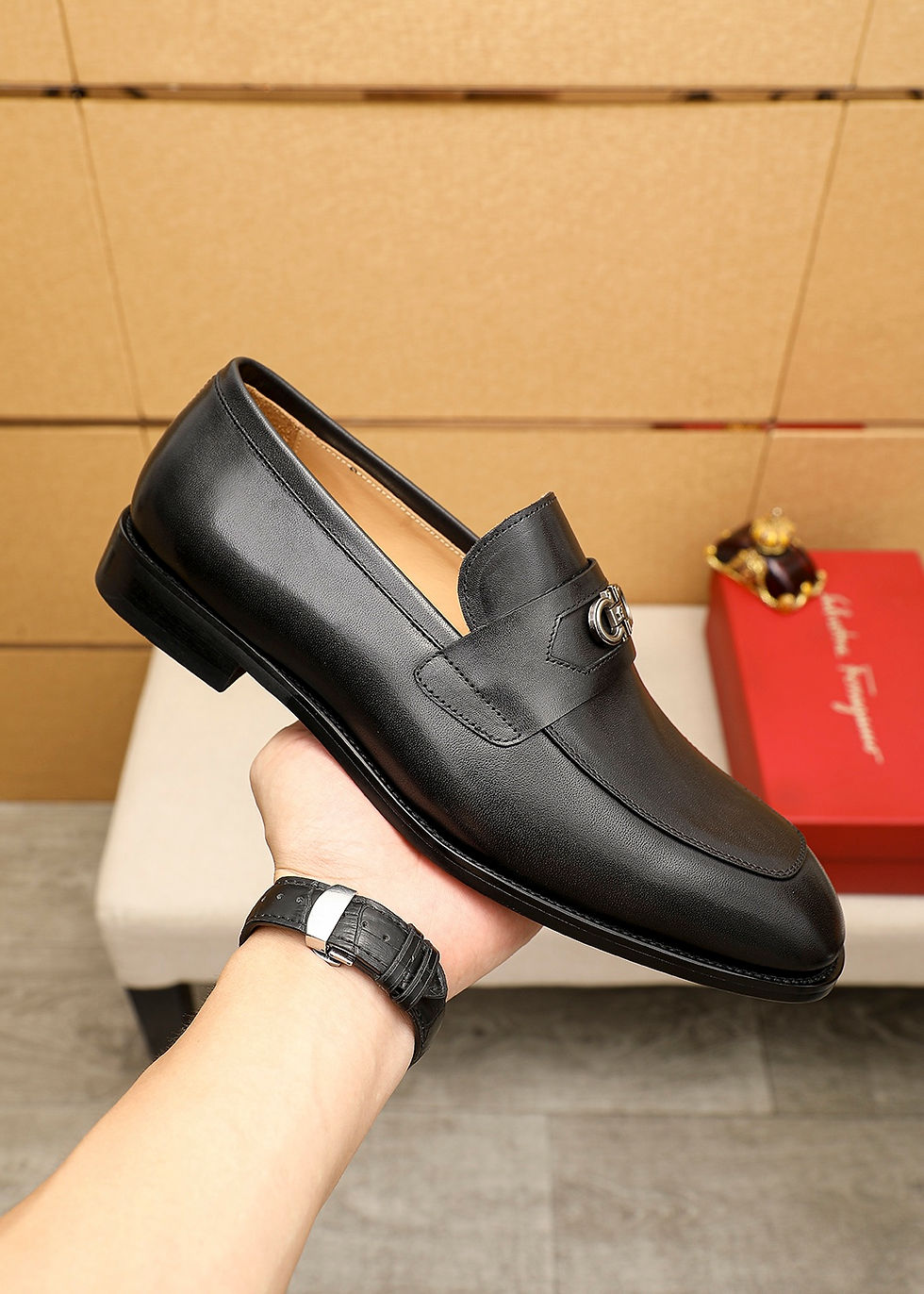Thumbnail: Ferragamo Leather Shoes