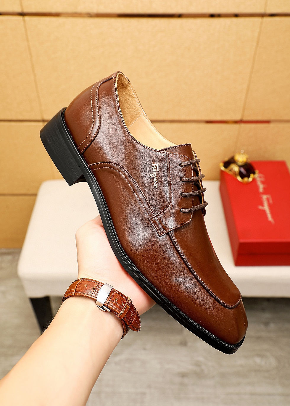 Miniature : Ferragamo Leather Shoes