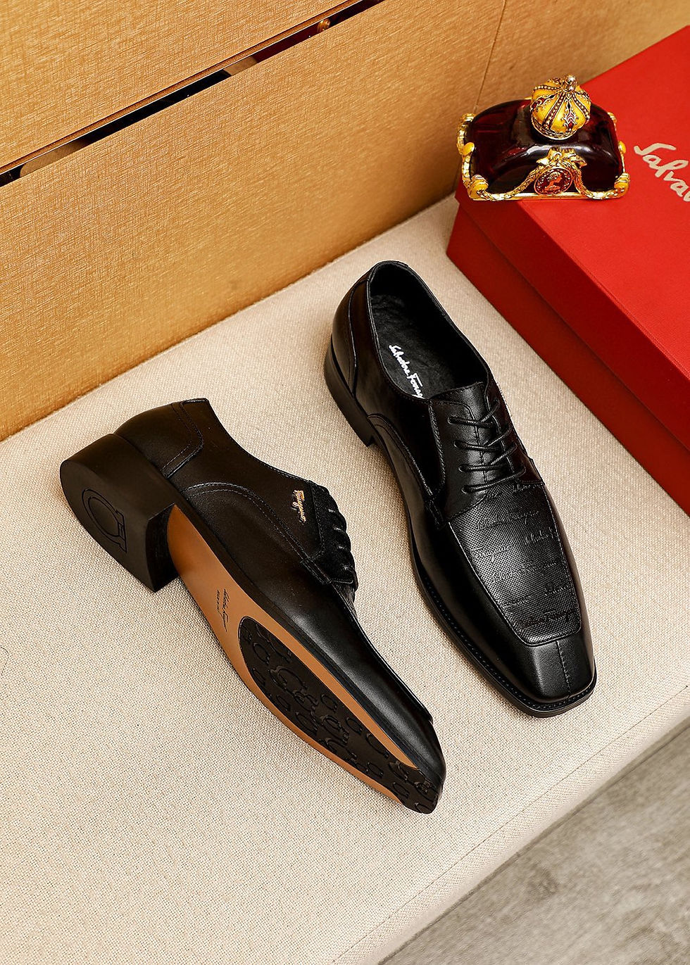 Thumbnail: Ferragamo Leather Shoes