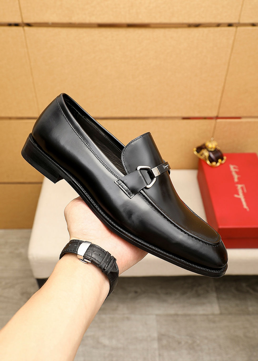 Miniature : Ferragamo Leather Shoes