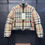 Miniatura: Vintage Check Puffer Jacket
