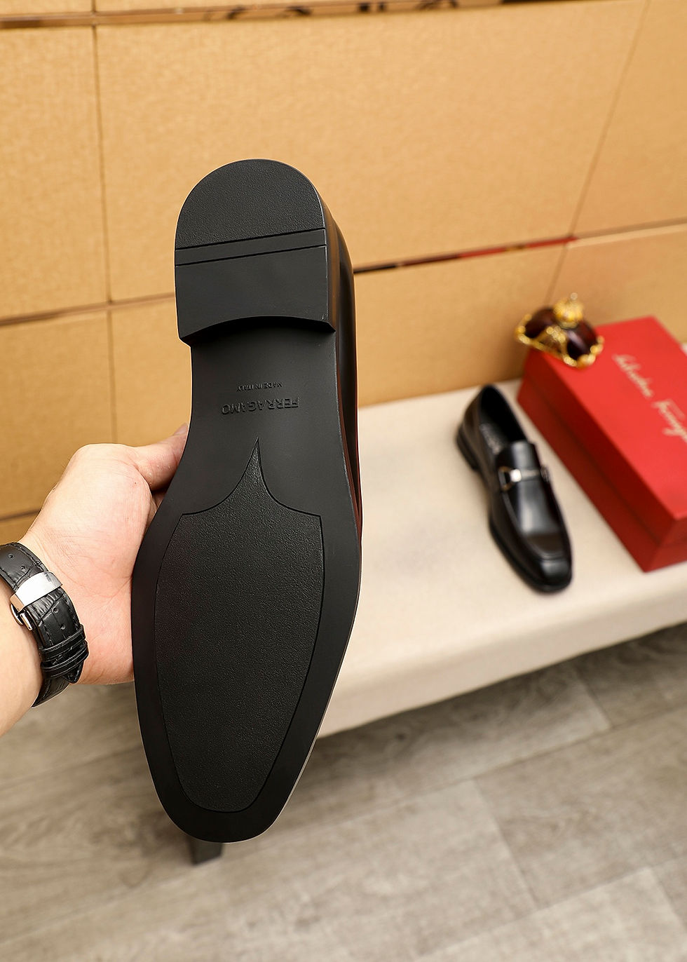 Miniature : Ferragamo Leather Shoes