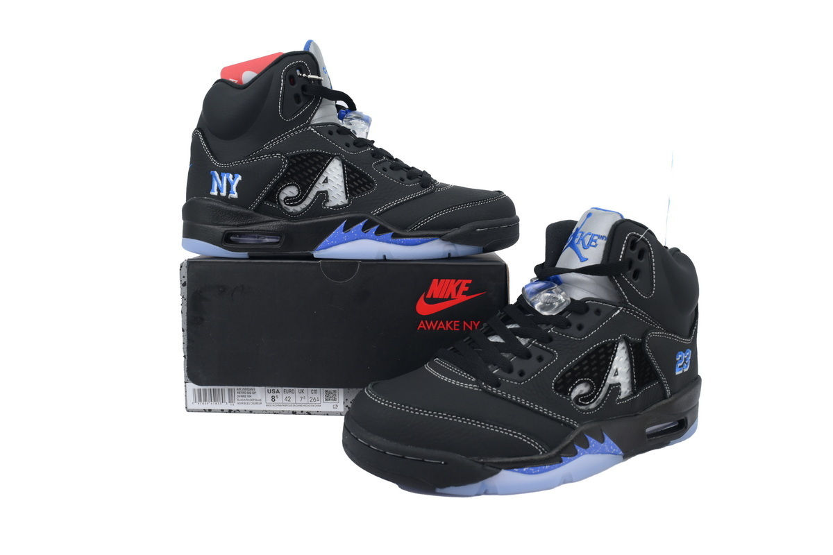 Air Jordan 5 Retro Black Racer Blue