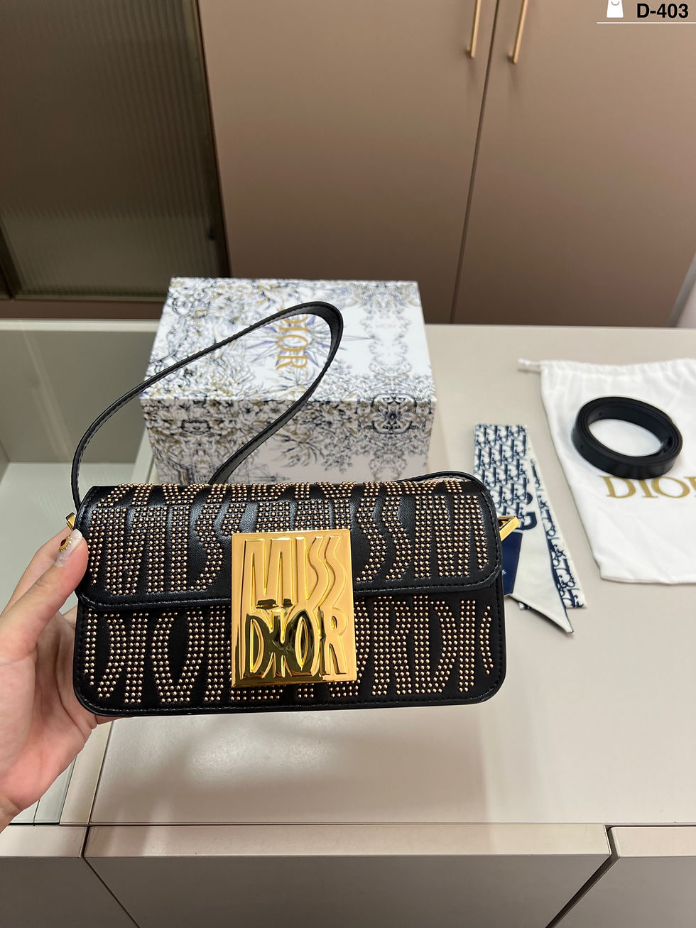 Thumbnail: Miss Dior Studded Flap Bag
