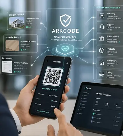 ARKCode icon showing a connected record coordinate