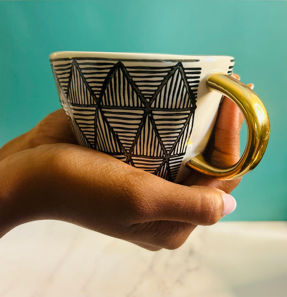 Miniature : Bogolan Glass-Mandinka Print