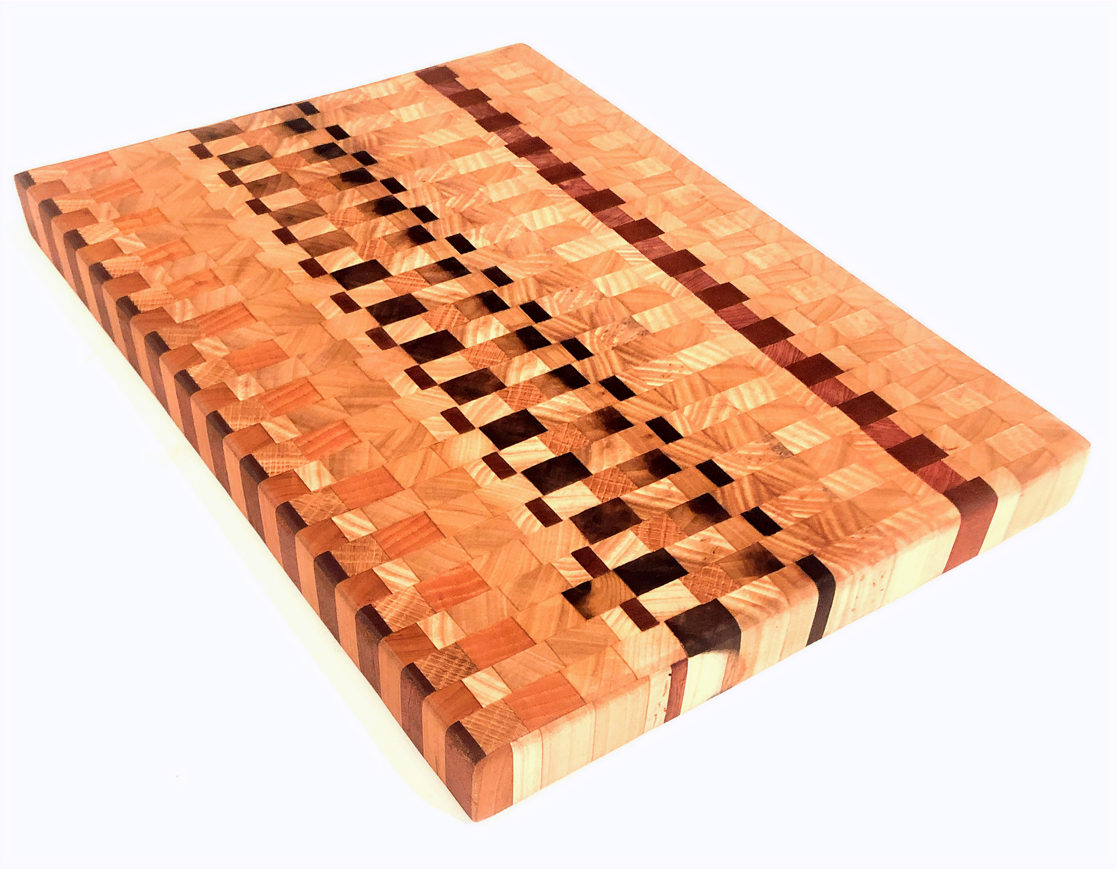 End Grain Exotic Wood Cutting Board