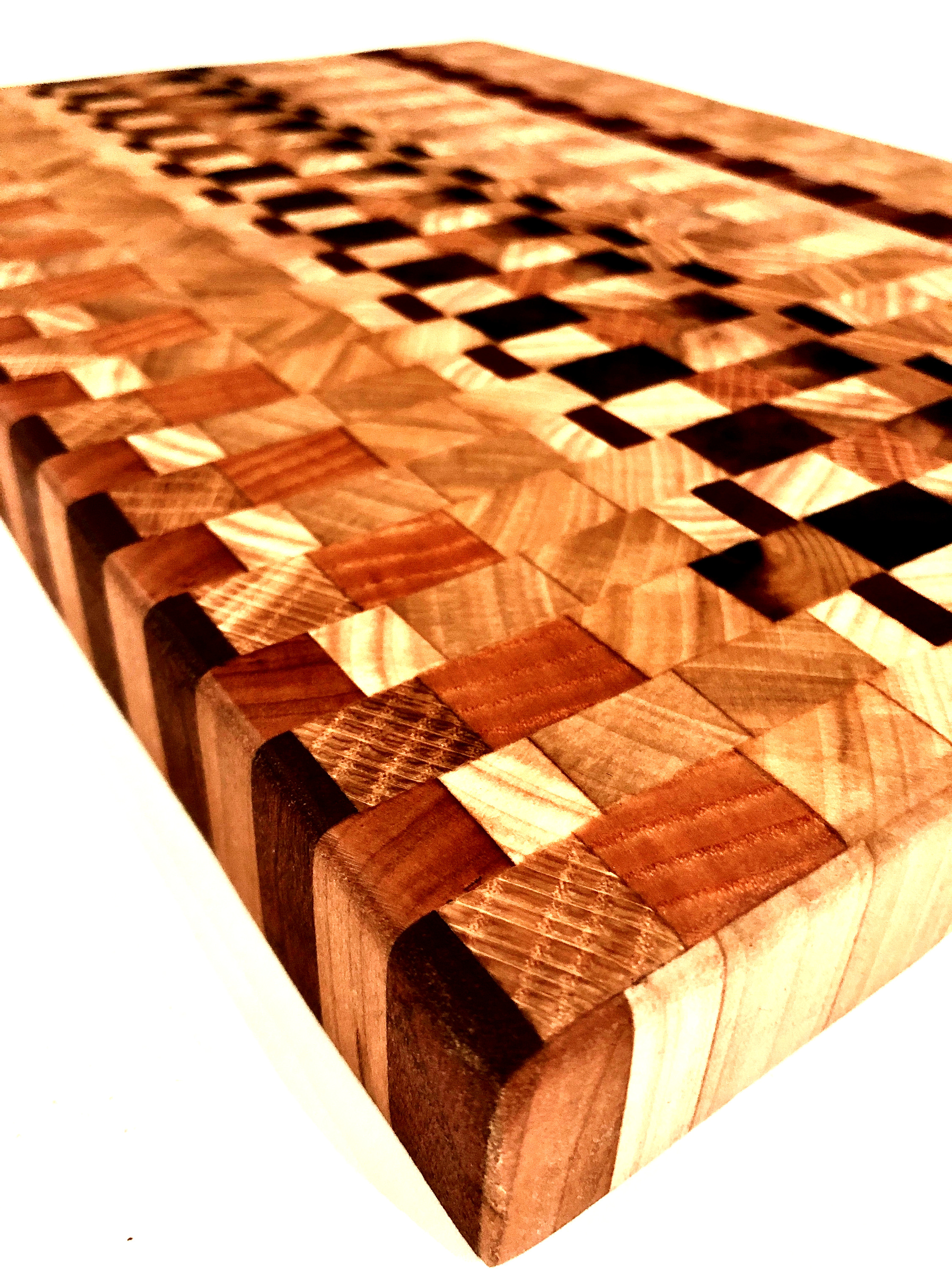 End Grain Exotic Wood Cutting Board
