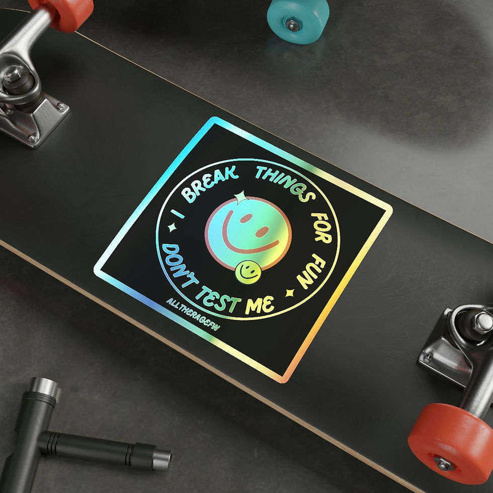 Thumbnail: I Break Things for Fun - Holographic Stickers