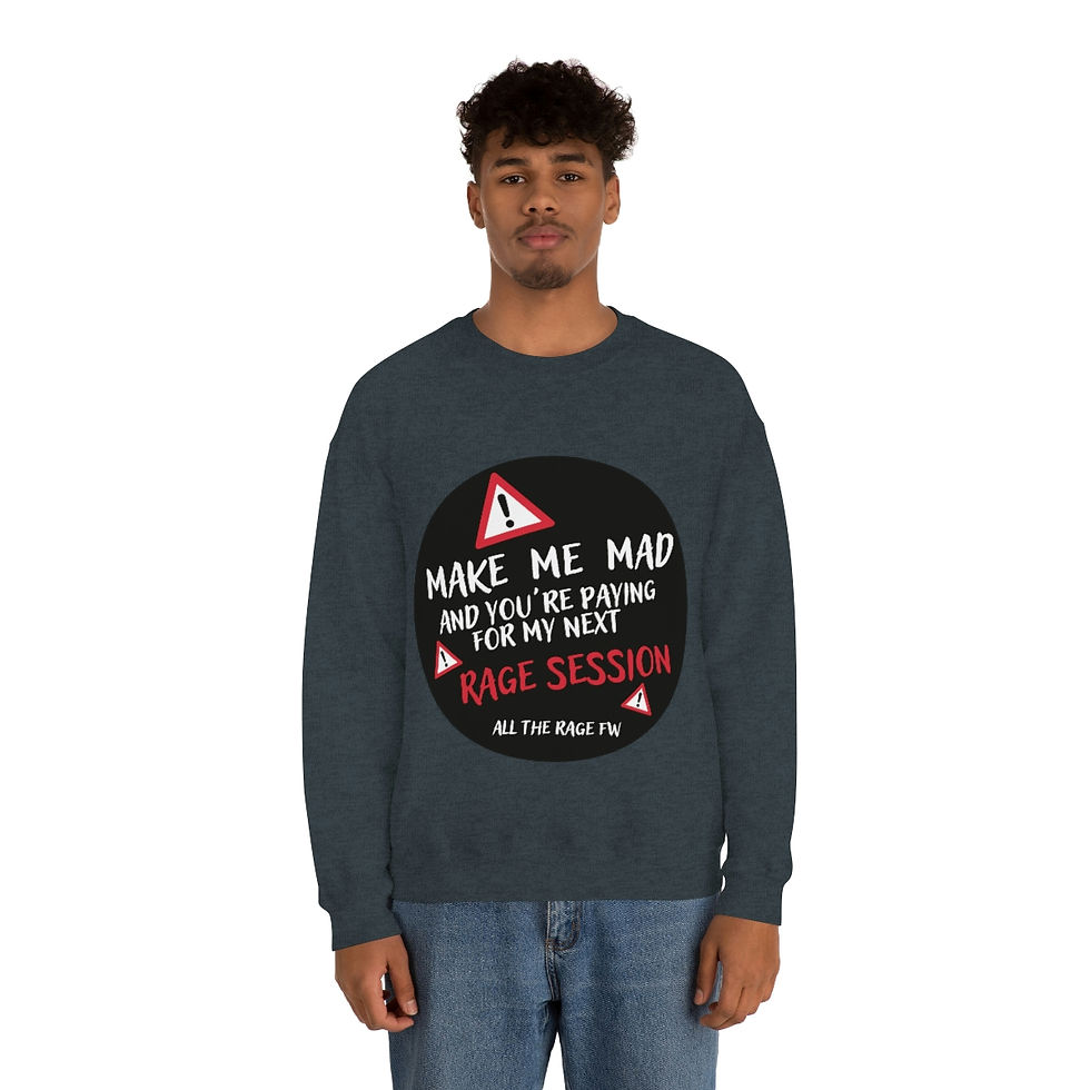 Thumbnail: Make Me Mad - Unisex Heavy Blend™ Crewneck Sweatshirt