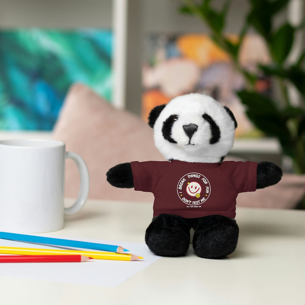 Thumbnail: I Break Things for Fun - Stuffed Animals with Tee