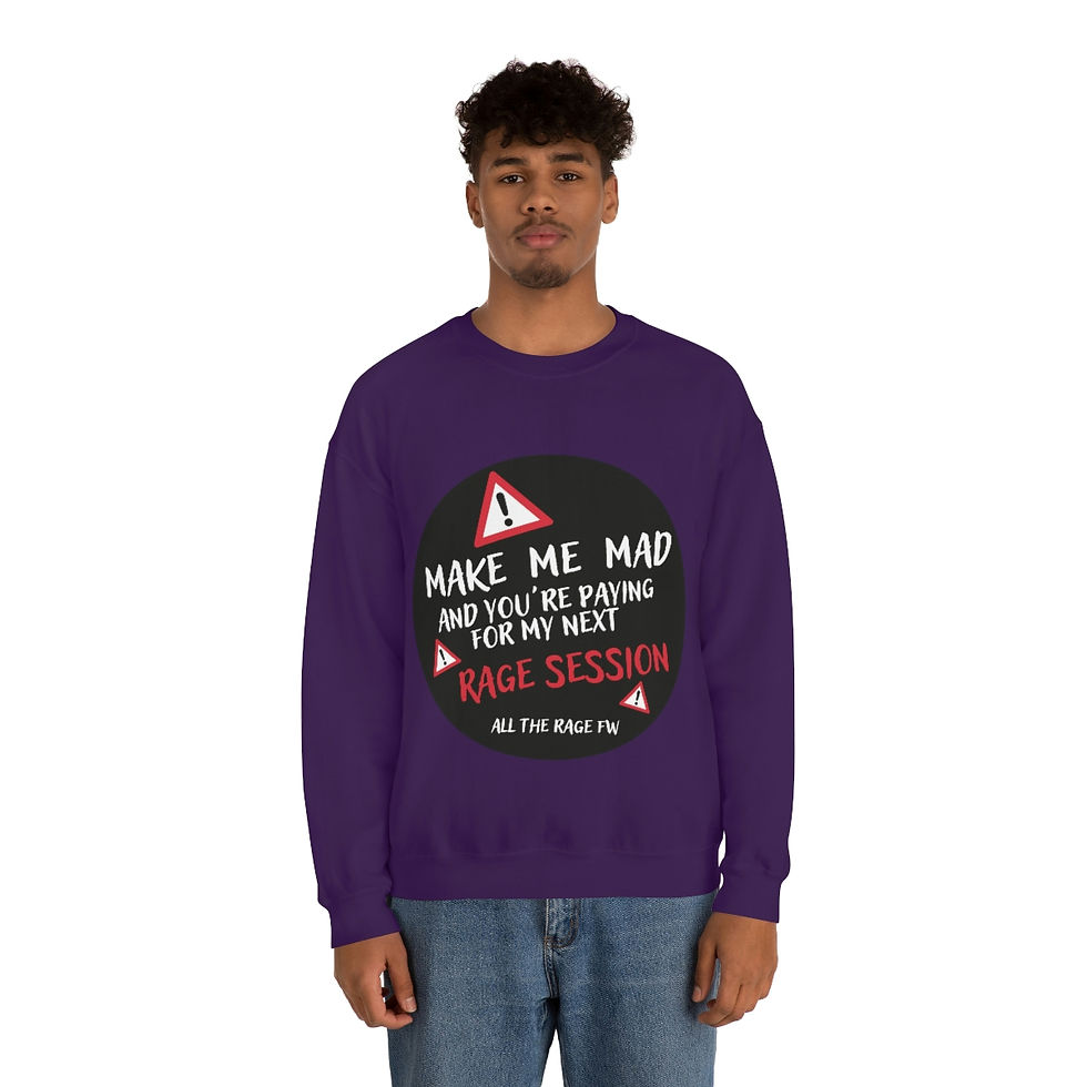Thumbnail: Make Me Mad - Unisex Heavy Blend™ Crewneck Sweatshirt