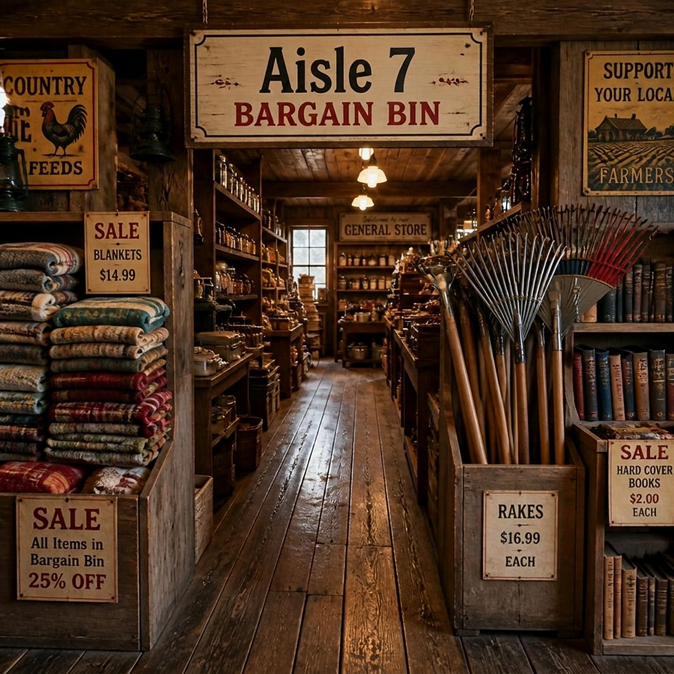 Change the sign from _Aisle 6 Bargain Bin_ to _Aisle 7 Bargain Bin_.jpg