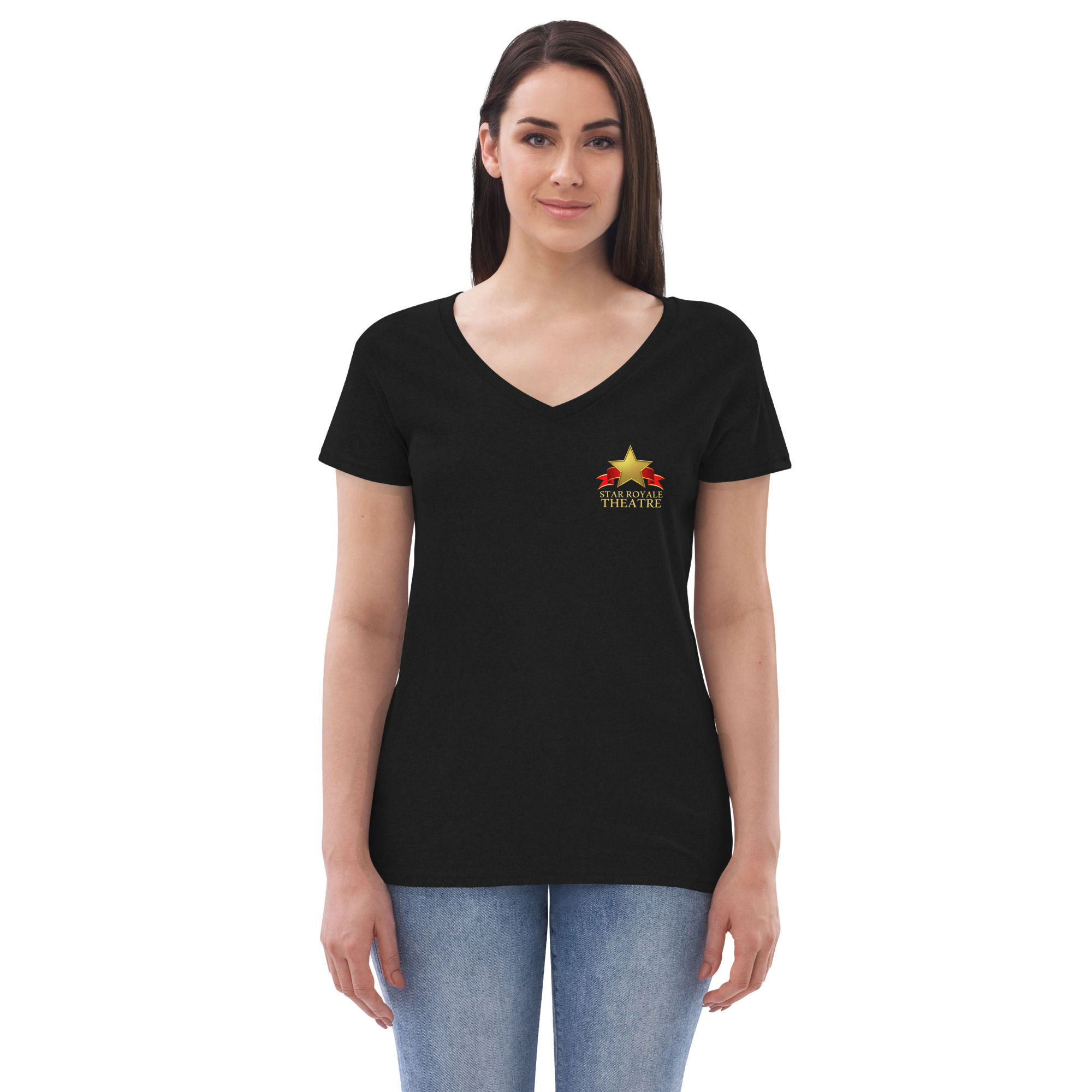 Eco V-Neck T-Shirt (Black)