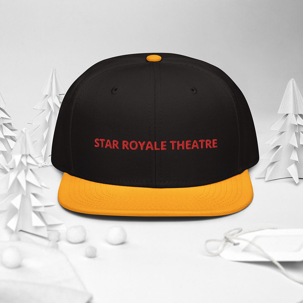 Thumbnail: Snapback Embroidered Hat (Black/Color)