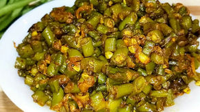 Delicious Dry Green Beans Curry – Easy Recipe of Chawli (Cowpeas) or Boda