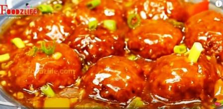 Veg manchurian for serving 