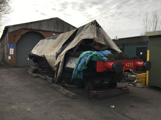 Abandoned and Disused at Barry Scrapyard , to the Kent and East Sussex Railway 4253