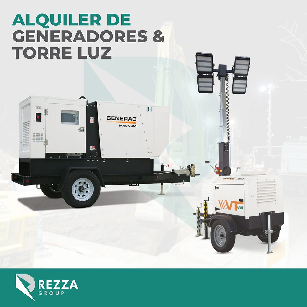 GENERADOR Y TORRE LUZ