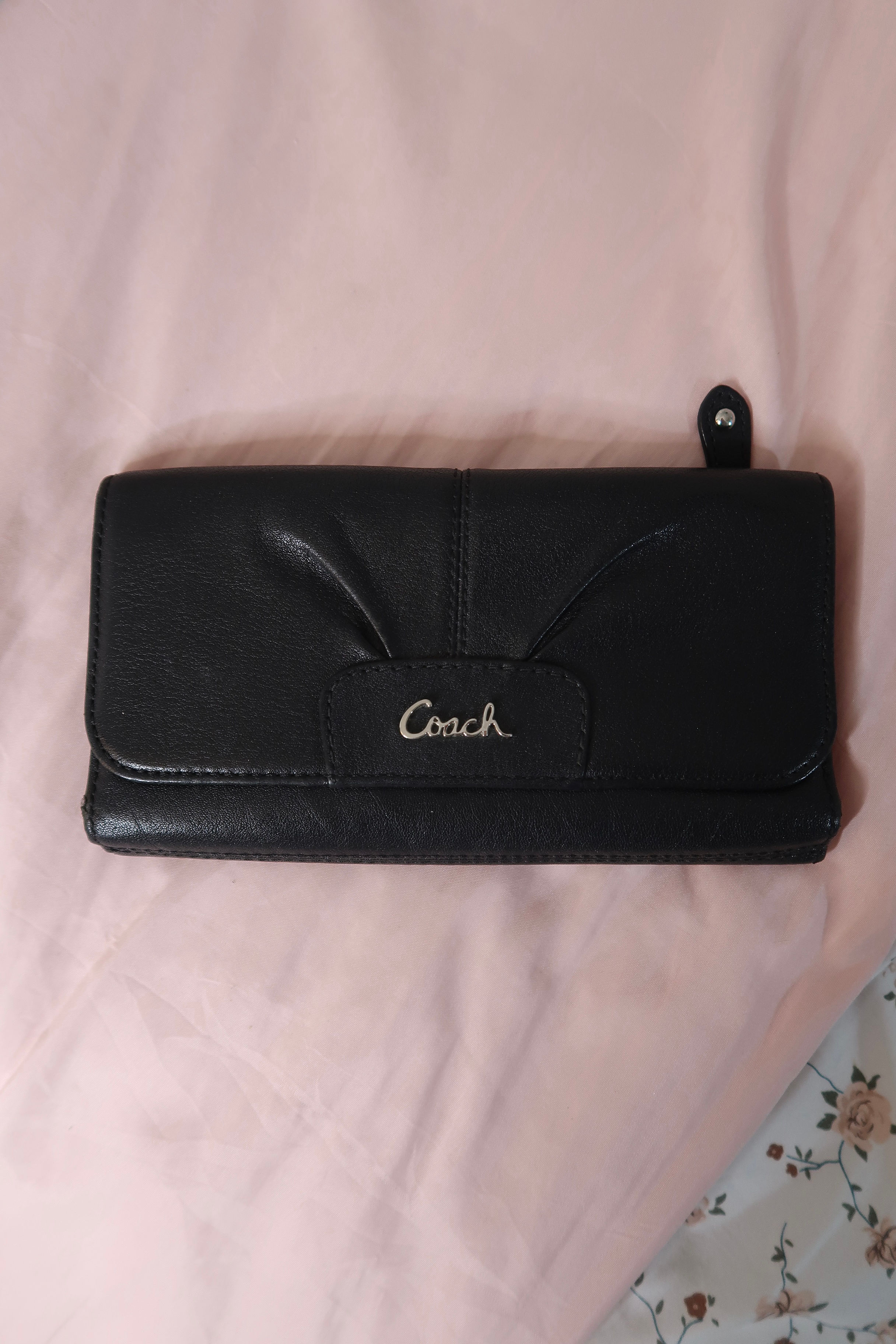 Coach Black Leather Wallet