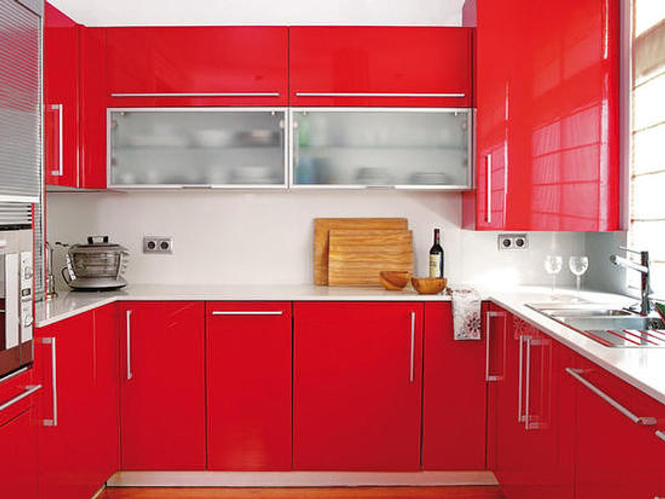 Aragon cocinas integrales en cali Cocinas integrales rojo blanco negro