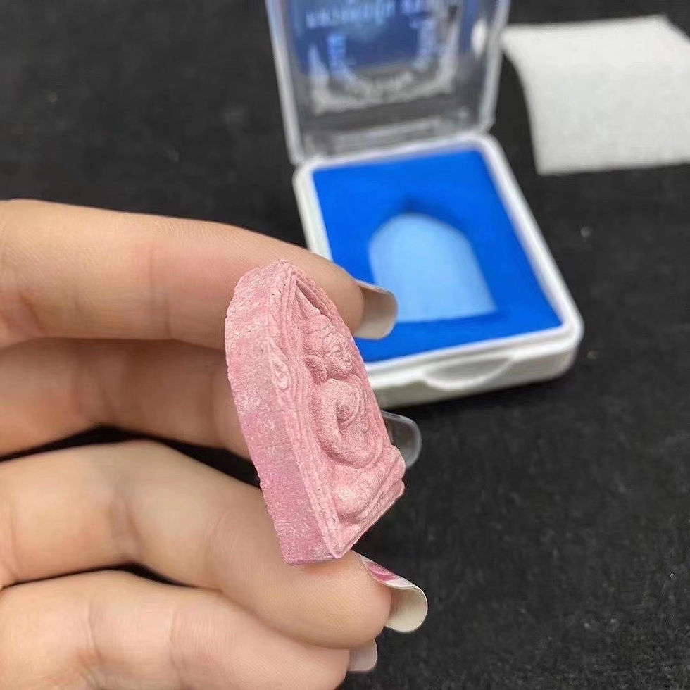 縮圖：龍婆溫佛歷2546聖粉化石坤平佛 粉紅肉坤平  瓦當功 