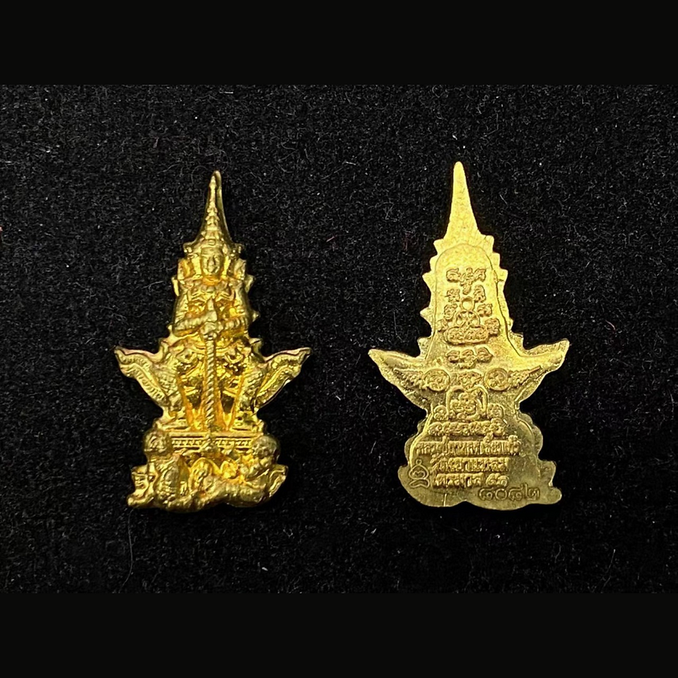 縮圖：龍婆駕龍 2550 鬼王 銅製金色