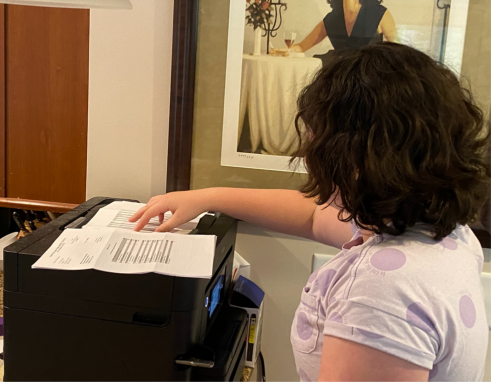 young entrepreneur scanning mail