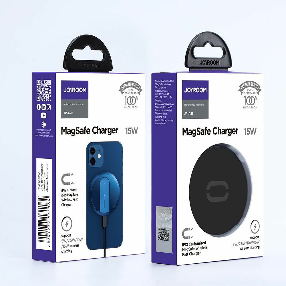 JoyRoom 15W Magsafe Magnetic Wireless Fast Charger For iPhone 12, 13 and 14 Seri